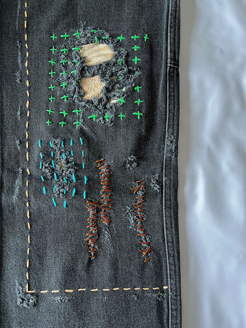 Sashiko Double Knee Denim