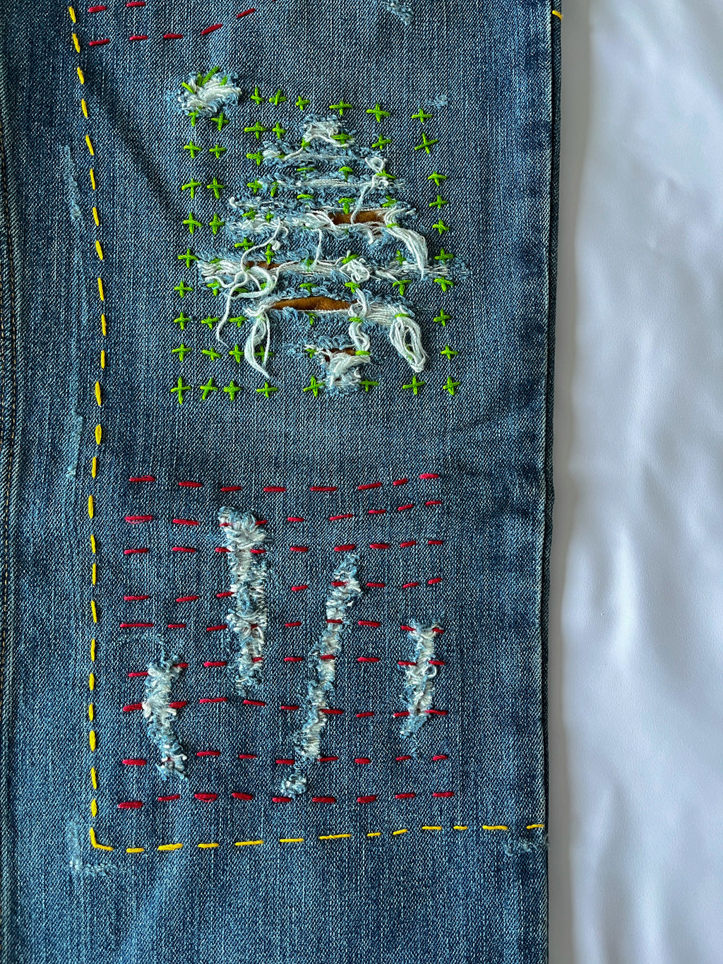Sashiko Double Knee Denim