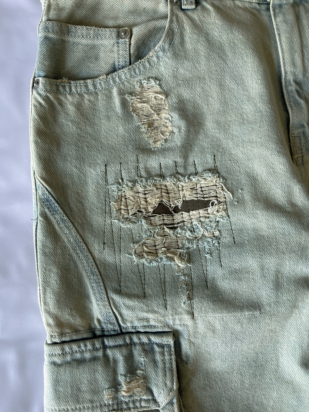2 in 1 Cargo Denim