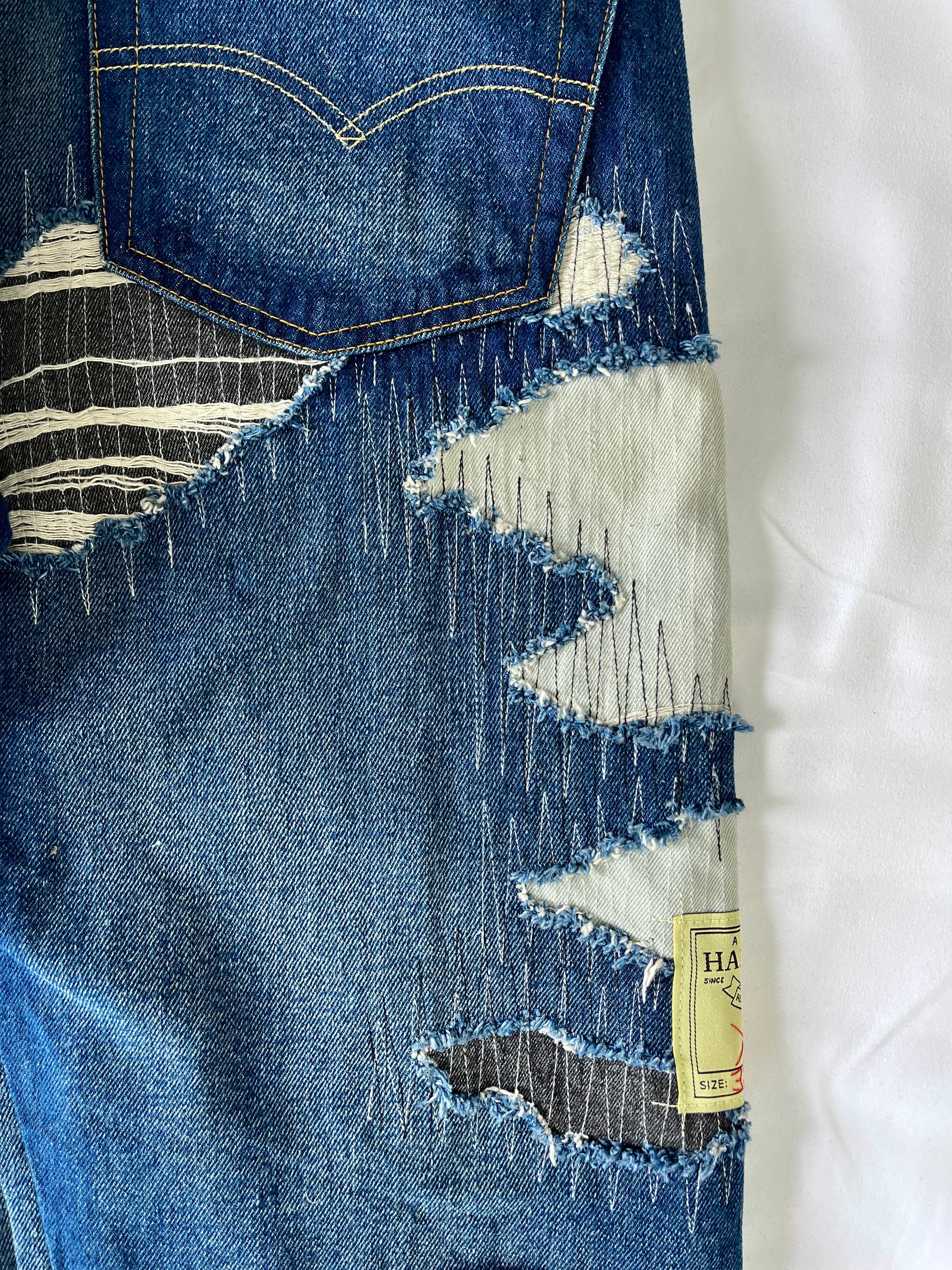 3 Tone Distressed Denim