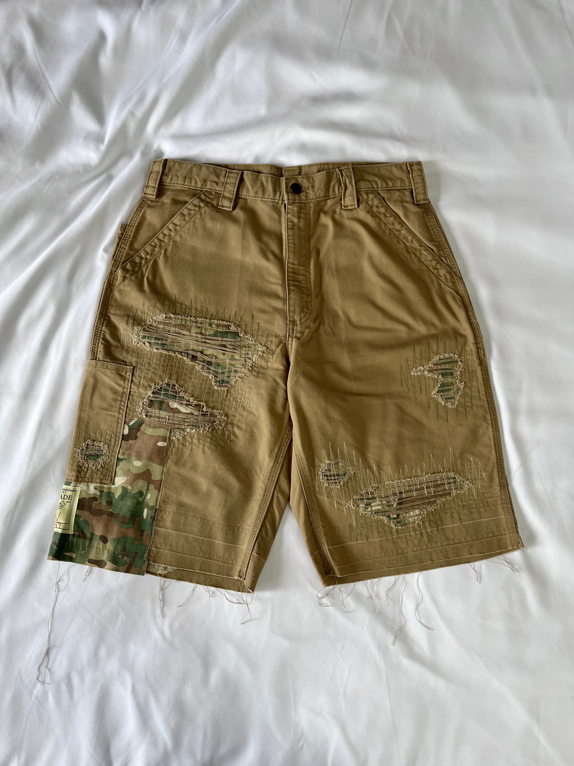 Distressed Carpenter Shorts