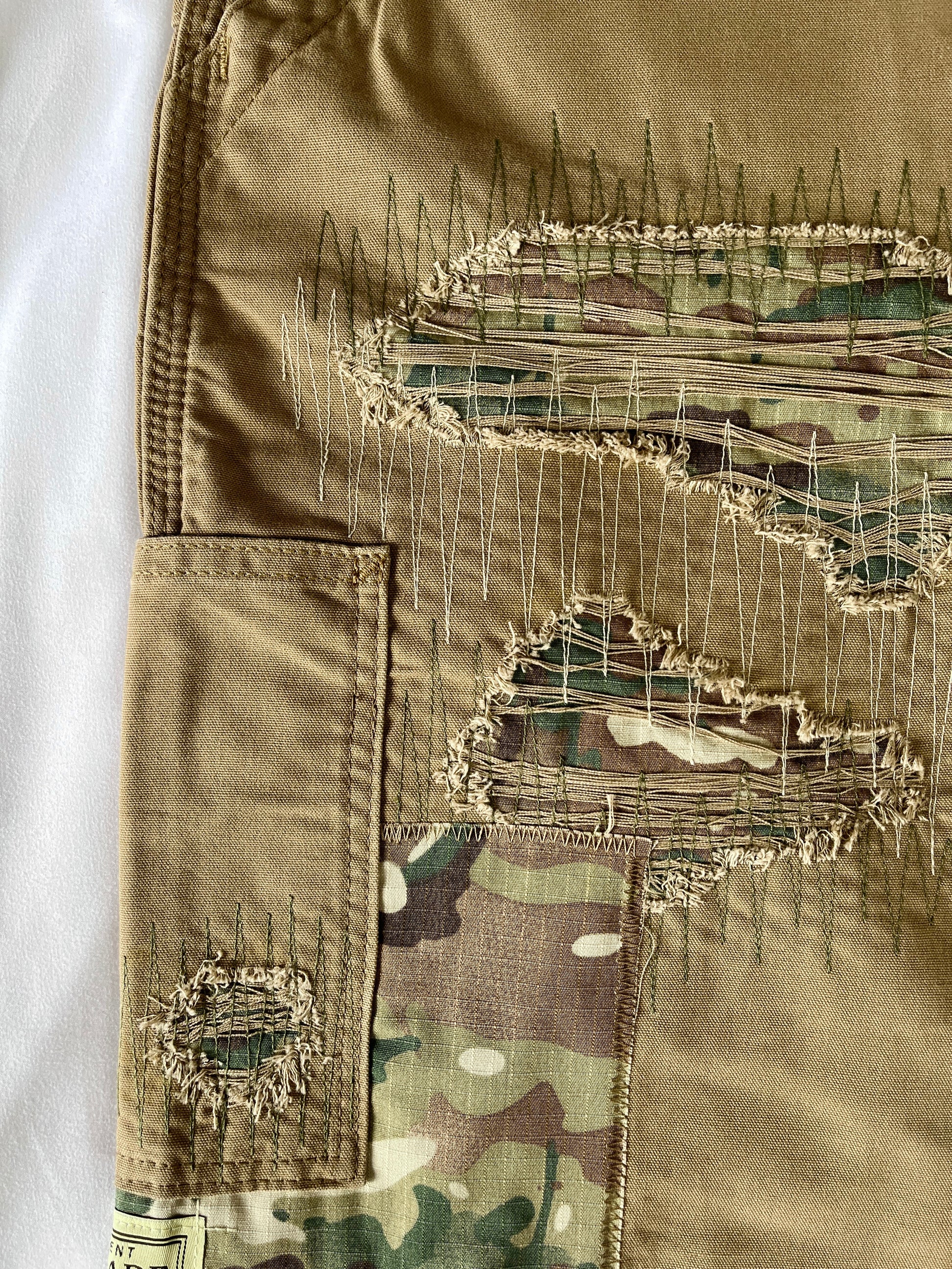Distressed Carpenter Shorts