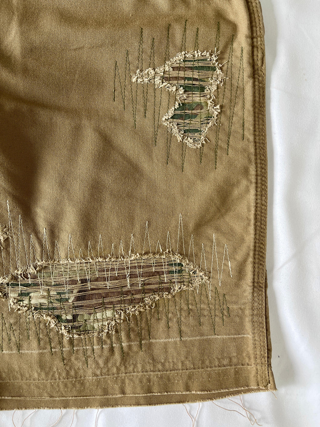 Distressed Carpenter Shorts