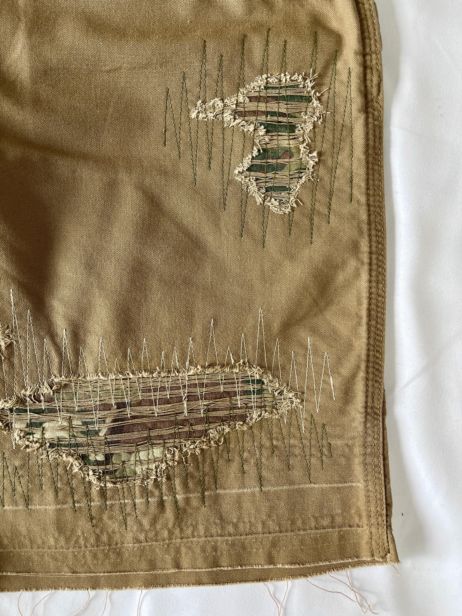 Distressed Carpenter Shorts