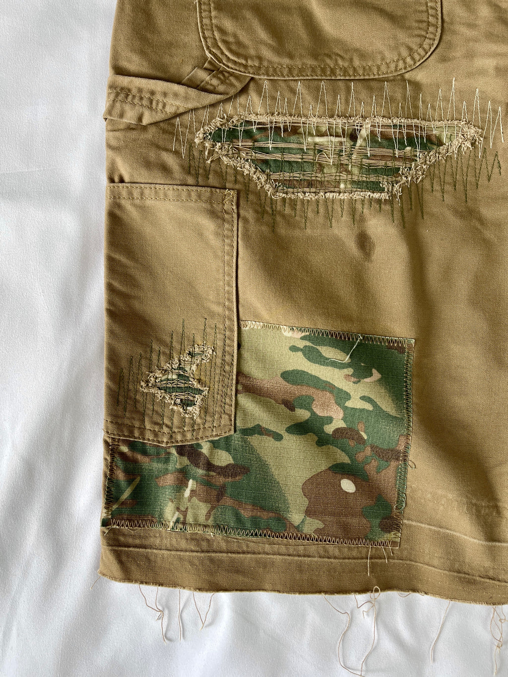 Distressed Carpenter Shorts