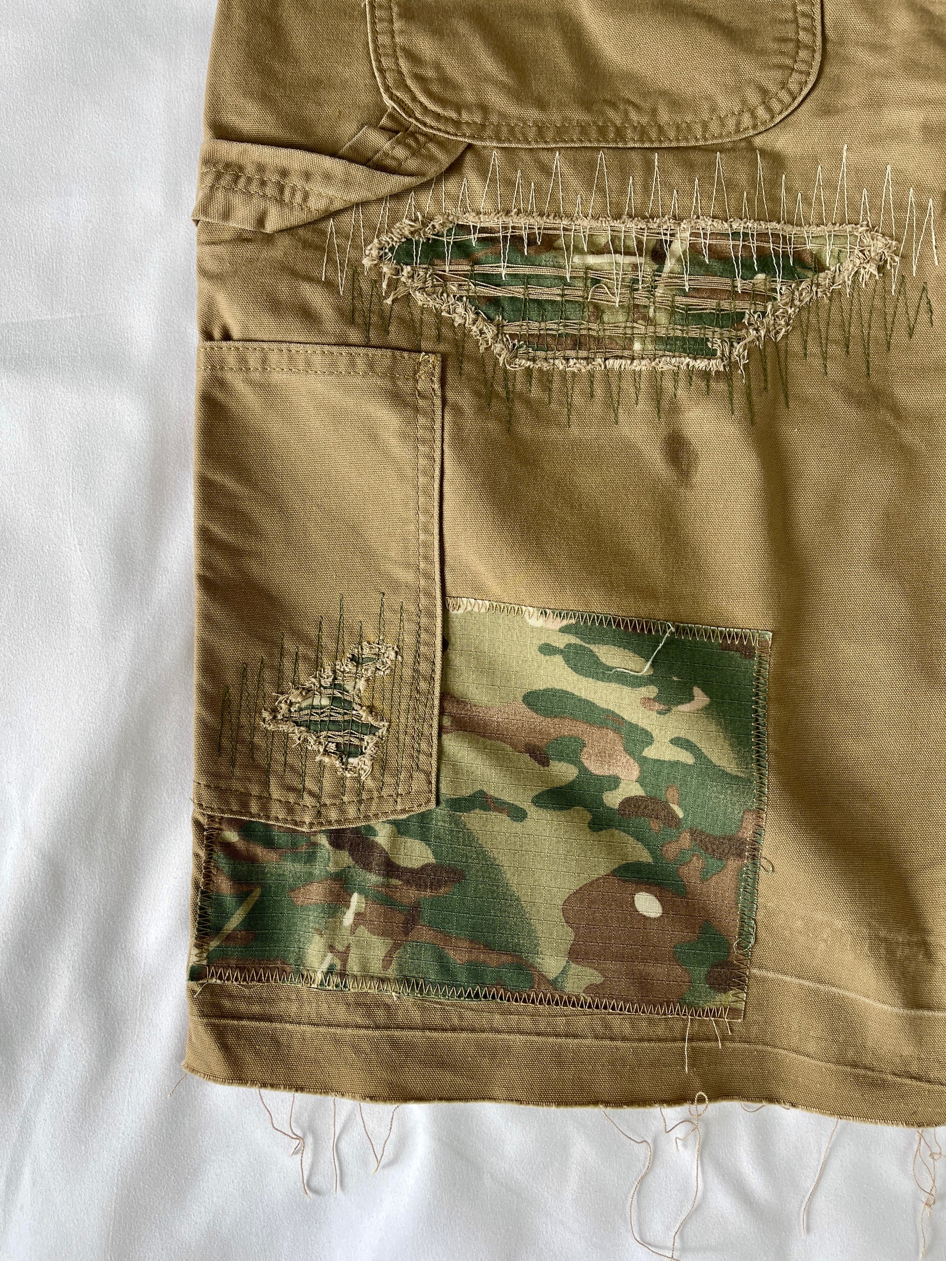 Distressed Carpenter Shorts