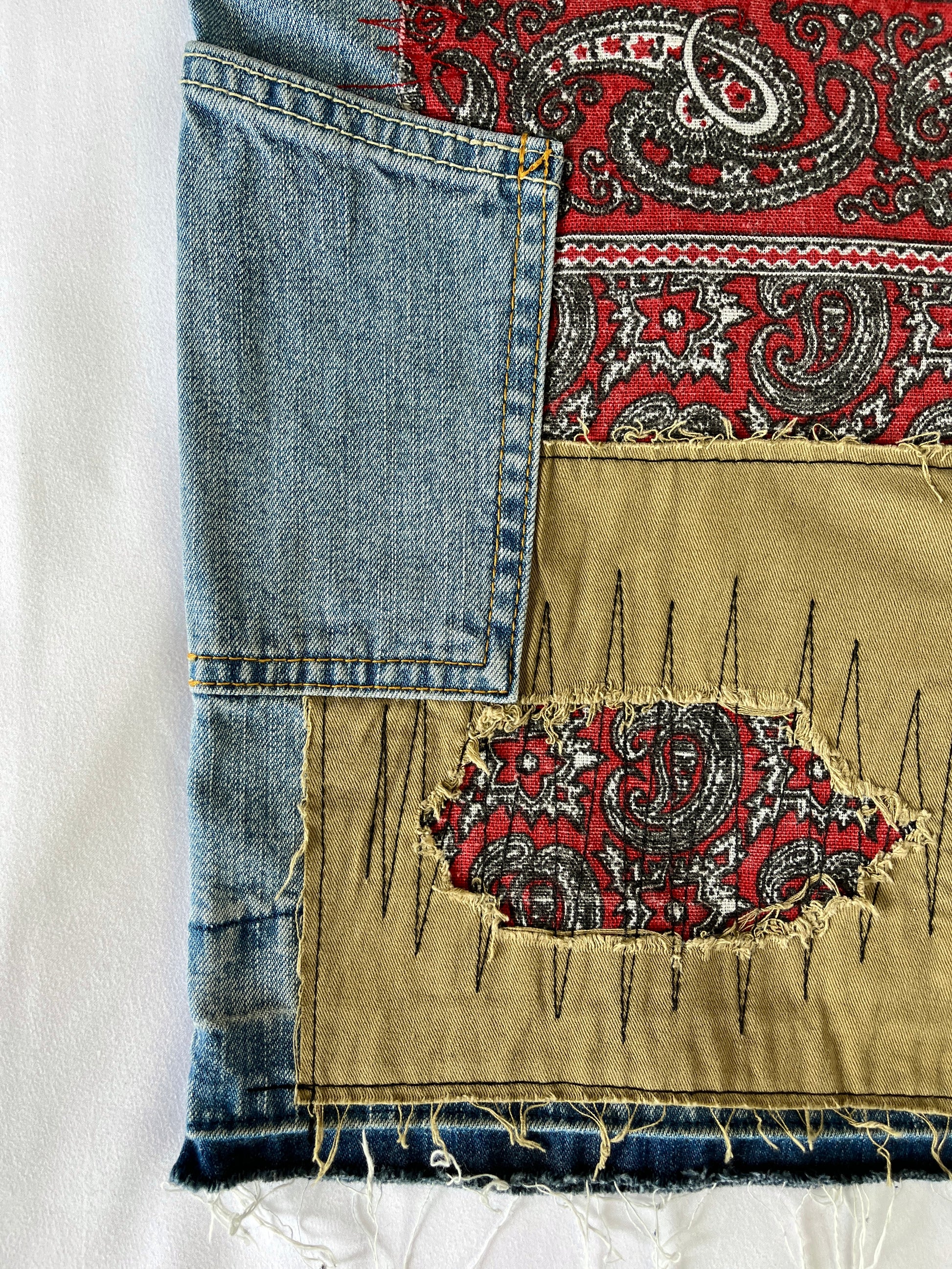 Bandana Patchwork Denim