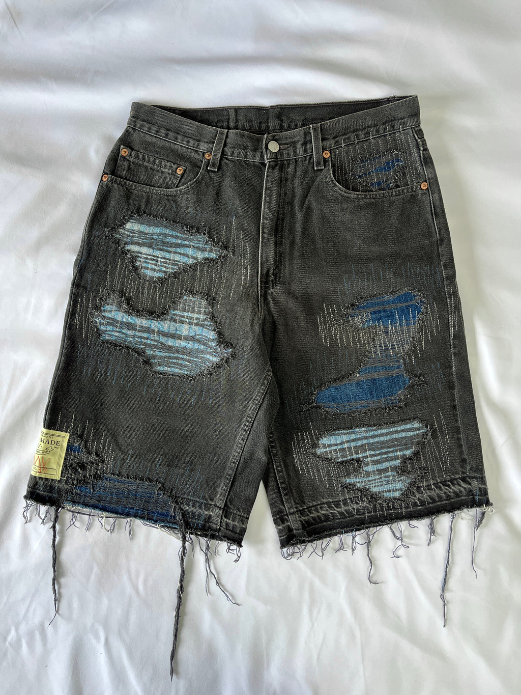 Distressed 3 Tone Denim