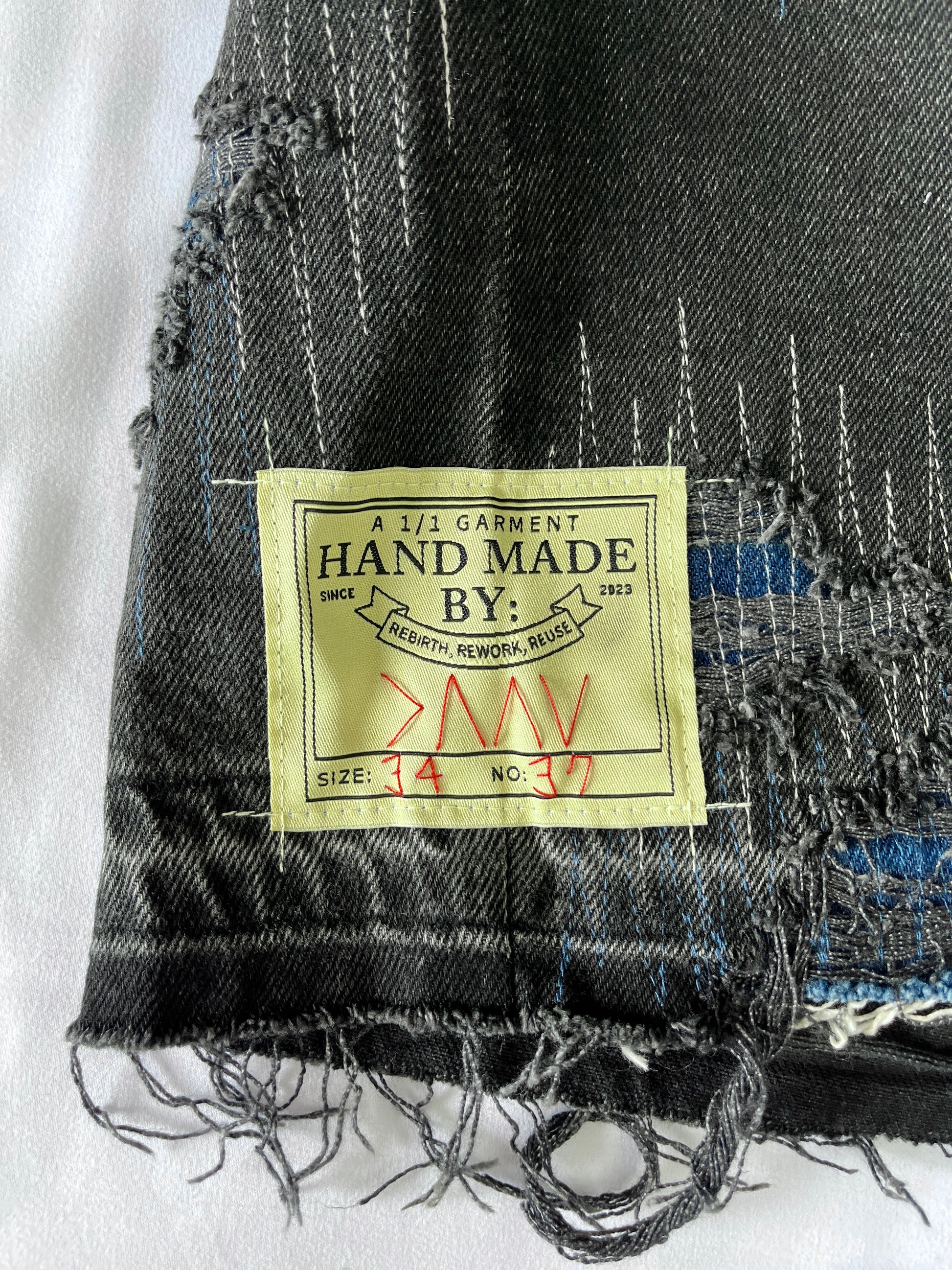 Distressed 3 Tone Denim