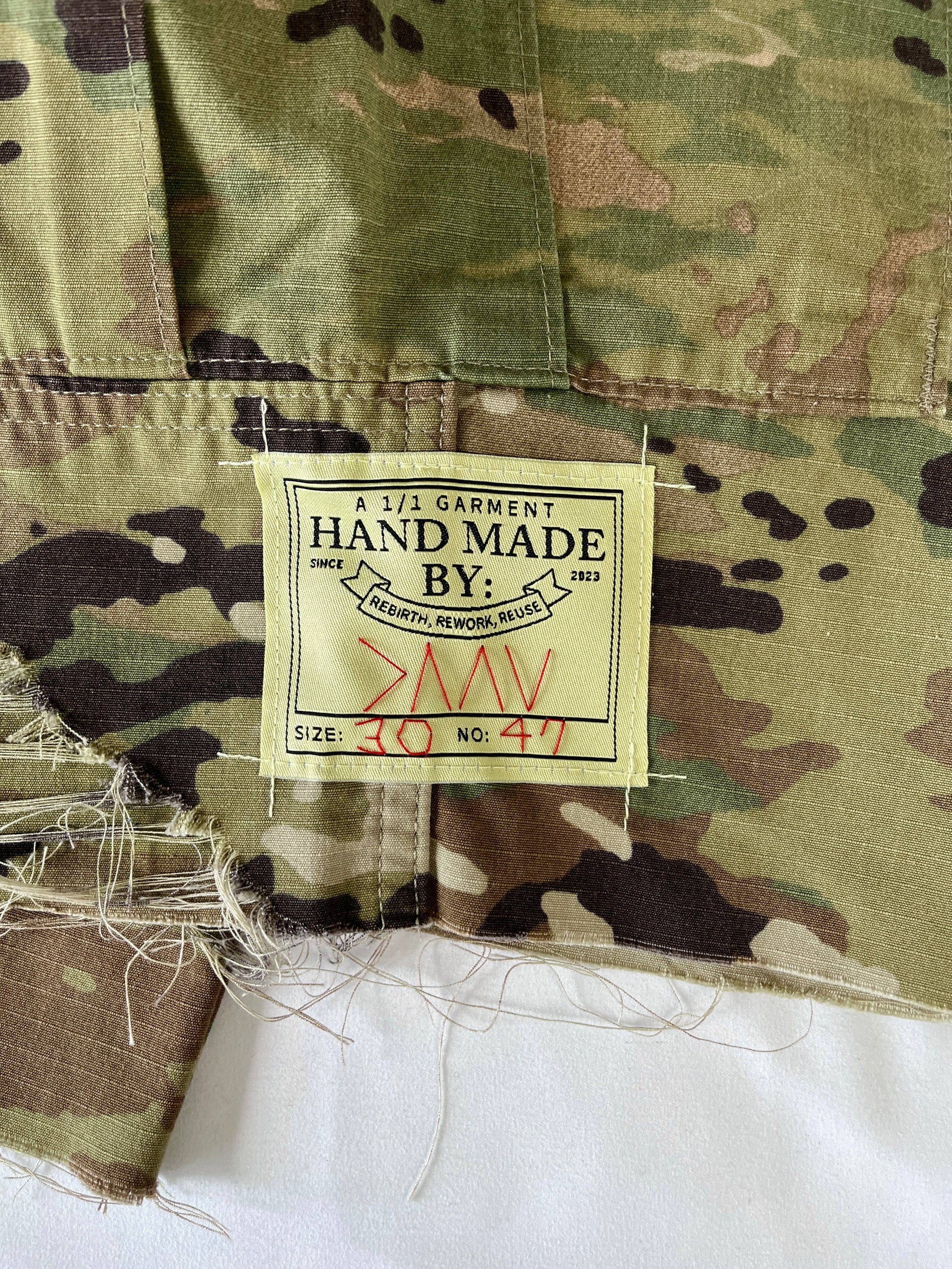 Distressed Camo Cargo