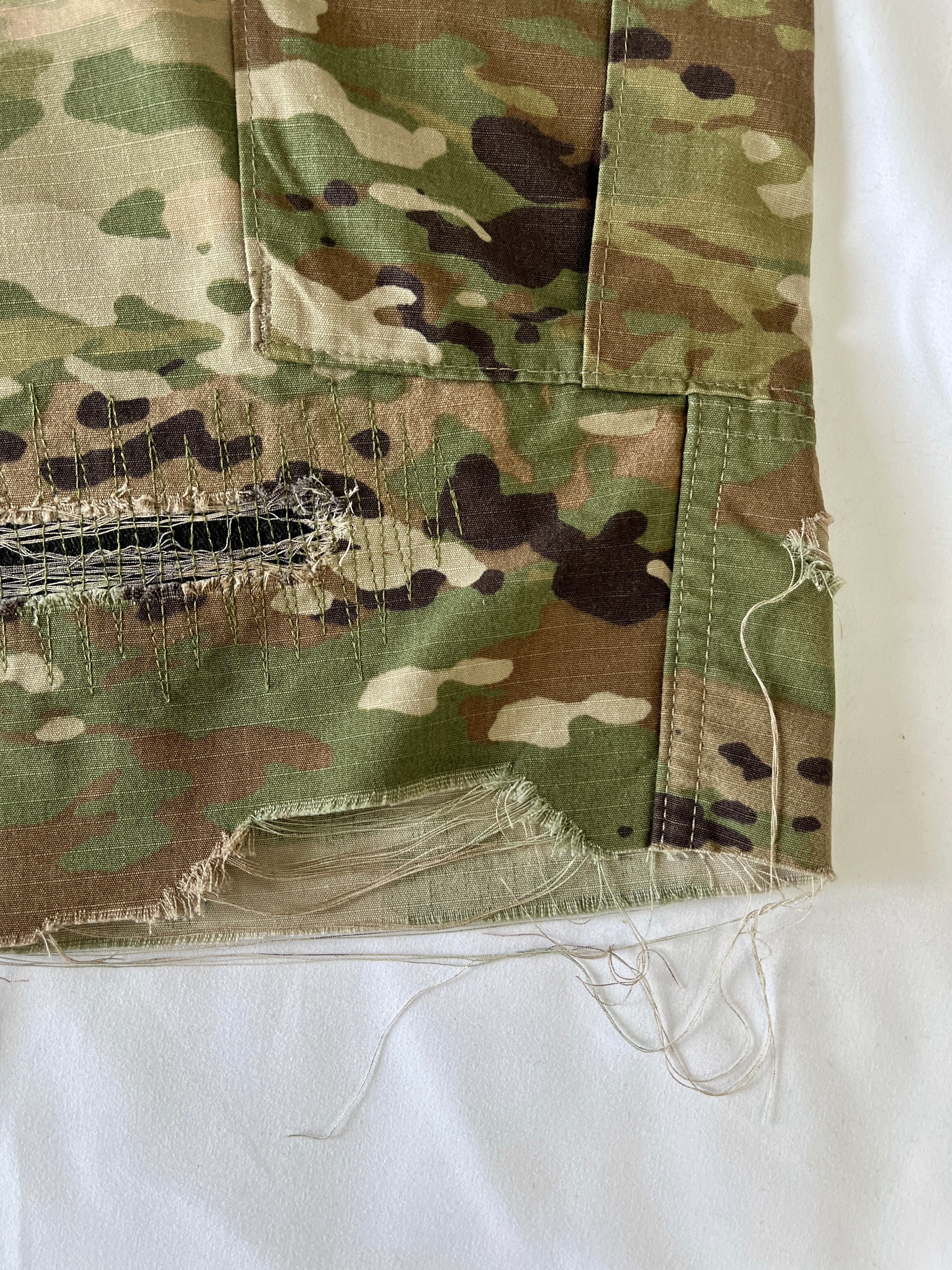 Distressed Camo Cargo